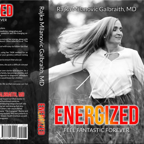 Design a New York Times Bestseller E-book and book cover for my book: Energized Design by TopHills