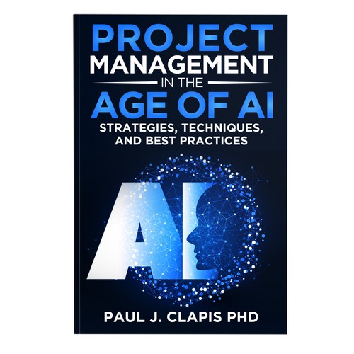 Simple, professional cover for a business book about Artificial Intelligence Design by anisha umělec