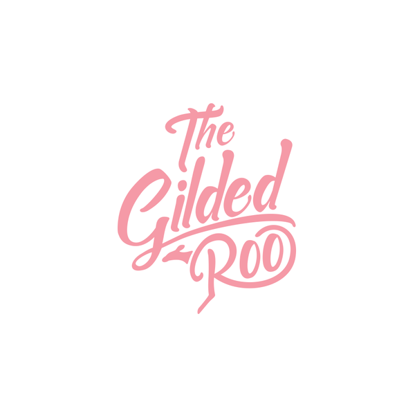 Typography logo for The Gilded Roo