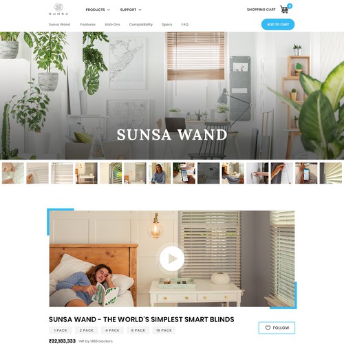 Shopify Design for New Smart Home Product! Diseño de MercClass