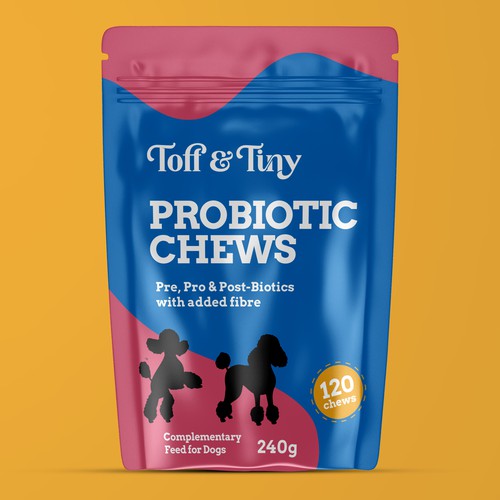 Pouch packaging design - Probiotic Chews for dogs Design by Fredrick Balois