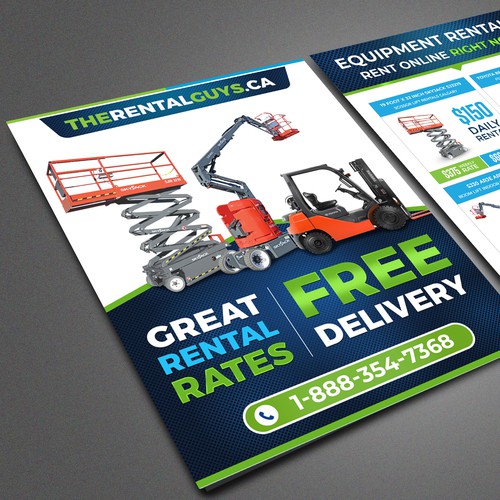 Direct Mail 8 5x11 Brochure For Online Equipment Rental Company Postcard Flyer Or Print Contest 99designs