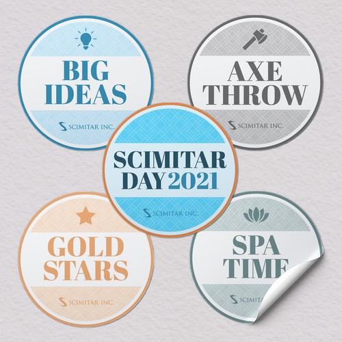 Cool Badges for Team building Design by Ashley Creates