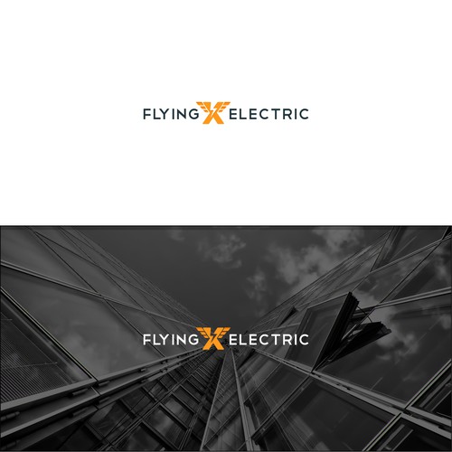 Flying X Electric Logo Design by arkum