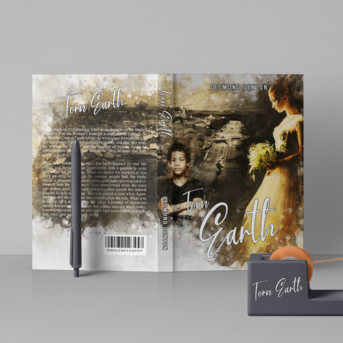 Dramatic book poster for an epic historical inspired earthquake tale (1969 TULBAGH SOUTH AFRICA) Design by H-Izz Design