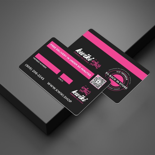 VIP membership card for a cannabis delivery service Réalisé par Brandmaker artist