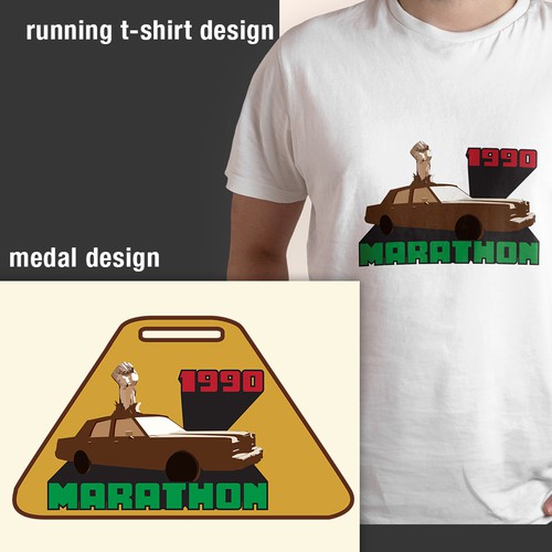 marathon medal Design by Andreart Q