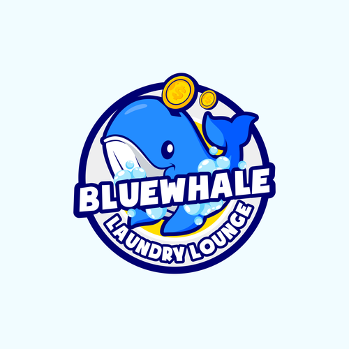 Unleash Your Creativity, Logo Design for "Blue Whale Laundry Lounge" Design by asmui11