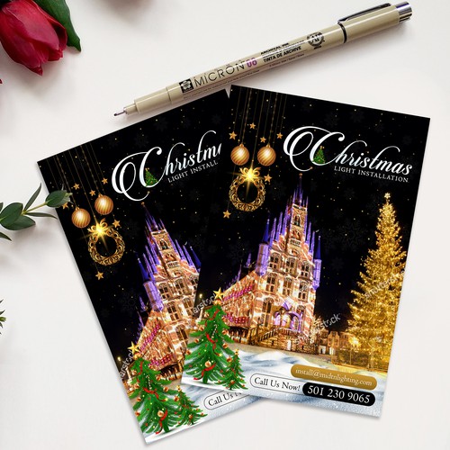 Flyer for Christmas Lighting Design by websmartusa