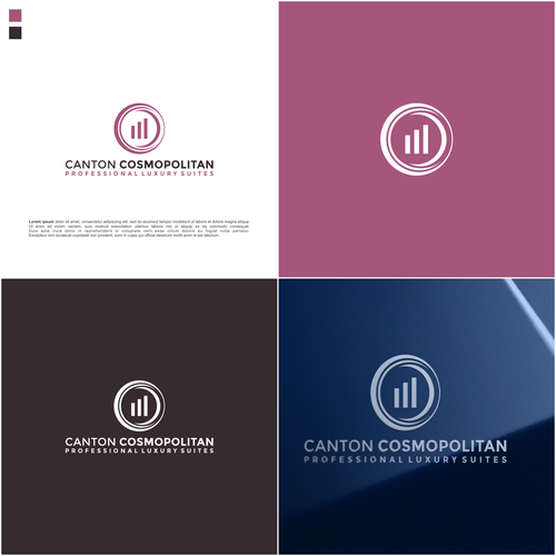 Logo for an office complex named The Canton Cosmopolitan. Design by akni_iney♠️