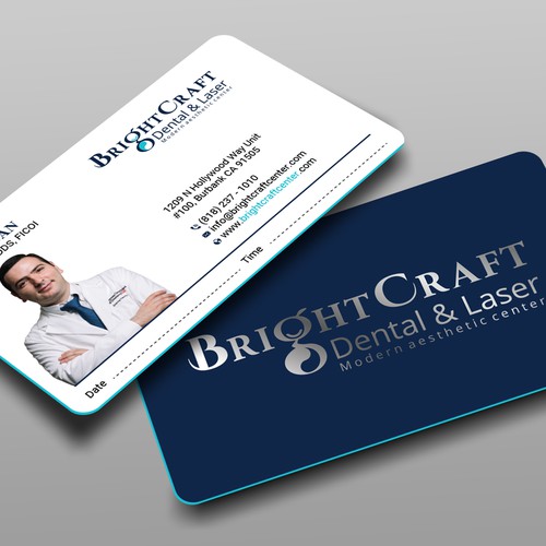 Modern Dental and Medical SPA business card Design réalisé par prosenjit_P