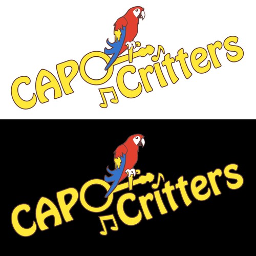 LOGO: Capo Critters - critters and riffs for your capotasto Réalisé par janeedesign