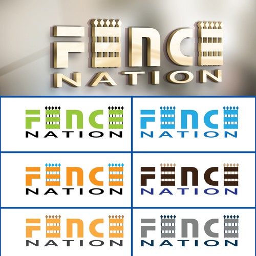 I need a strong logo for fence installation company. Design by Zahid2511