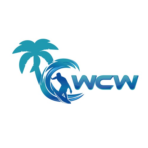 Create a capturing wave logo for we chase waves active travel company Design by Bella_
