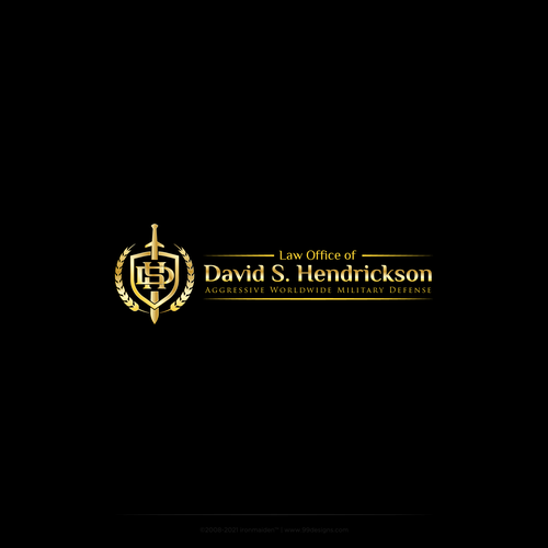 logo and letterhead for military criminal defense law firm Design por ironmaiden™