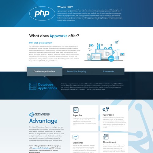 Software Development Company / Agency - Re-design Design by MetalDesigns