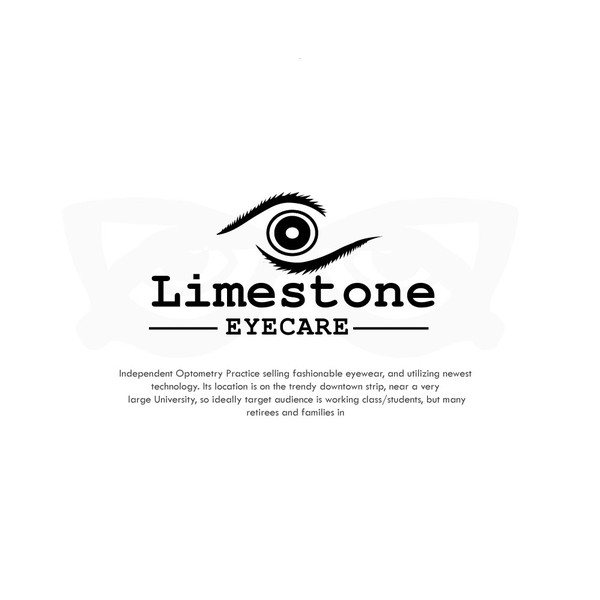 Design by Jishan.T titled "Limestone Eyecare Logo Design"