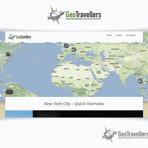 Create the next logo for www.GeoTravellers.com Design by honeyjar