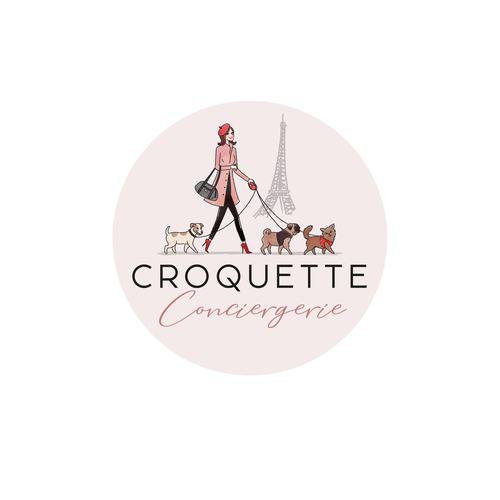 Créer un logo chic et cool pour une conciergerie parisienne de services pour animaux Design by Ameline Studio