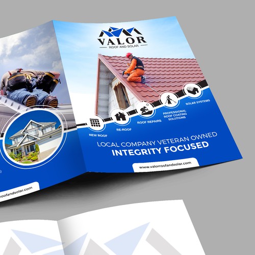 Presentation Folder Design, fast growing roof & solar company in Colorado.  Help us stand out! Design by Artist@Joy