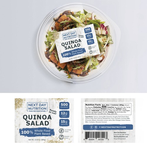 Plant-based food label design Design by Mz•SquirL