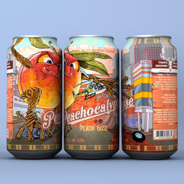 Craft Beer Label Illustration