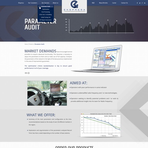 Parallax Website Design Wanted for Ekspresa Diseño de DezignLAB