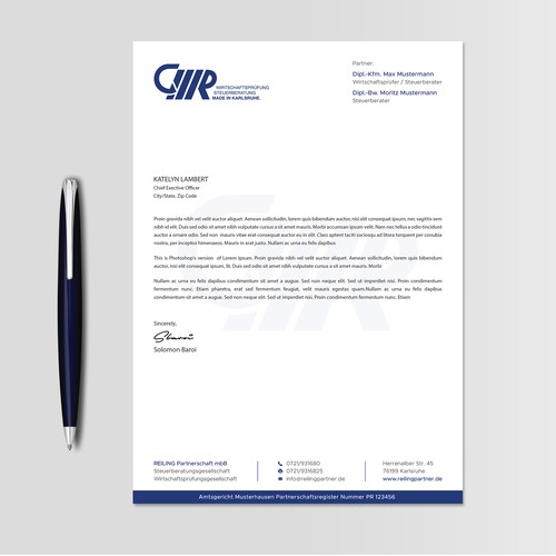 Stationery contest entry by TanLearn