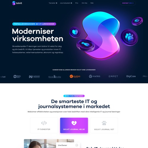 Design a new wordpress theme for an IT company in Norway Design by Simplywebs99