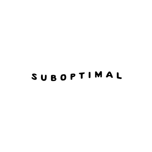 Logo design for a substack/newsletter: "suboptimal" Design by Rokib49