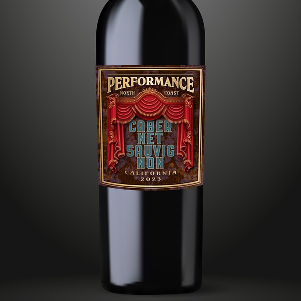 Label for red wine