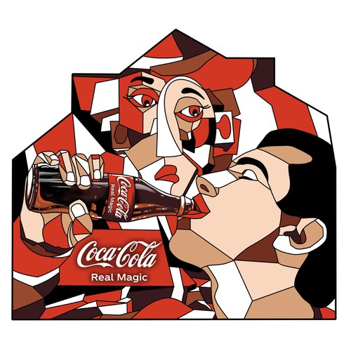 Artistic mural design for Coca-Cola Zero in Brussels Design von Ardeth66 Studio