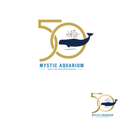 Mystic Aquarium Needs Special logo for 50th Year Anniversary Design by Passionately Curious