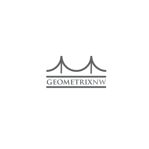 Bridge Construction Logo for Geometrix NW Design by Grant Anderson