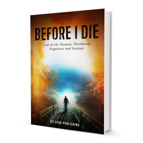 Engaging cover for end of life information journal directed towards 40+ year olds Design by kolevka