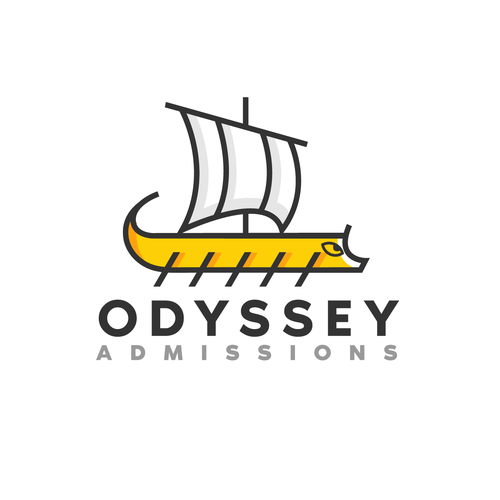 Modern visual of the "The Odyssey" (boat, Greek mythology, etc.) Réalisé par lostfortydesigns