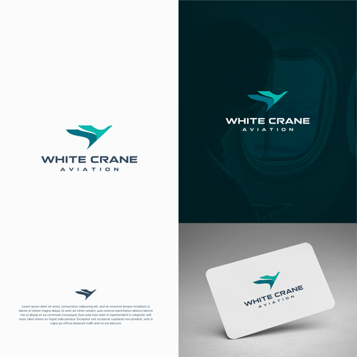 Logo for a Safe and Modern Aircraft rental company Design by TwoTones™