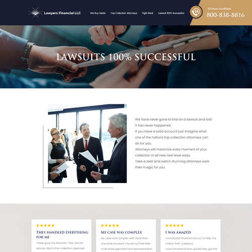 Debt Collection Website Design by Ilmash Network