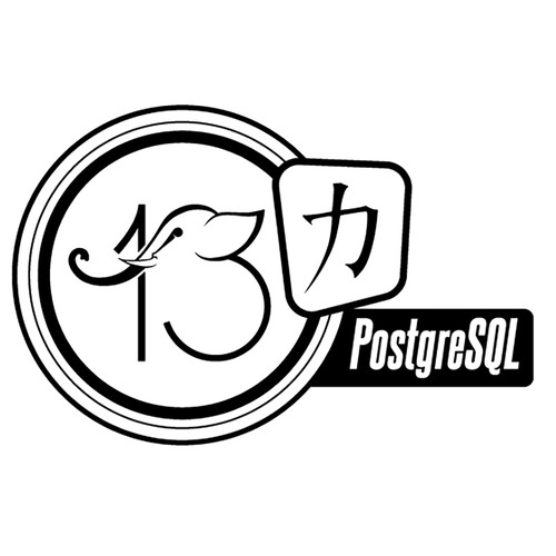 PostgreSQL version 13 release artwork Design by Trazoideal