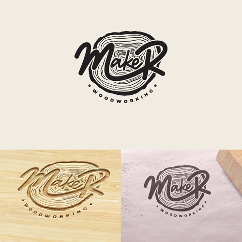 Design a logo for custom modern woodshop: furniture and art. Help a small business grow Design réalisé par Wonder-Whistler