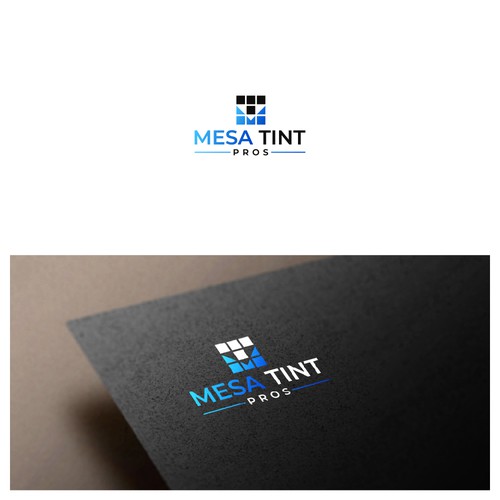 Logo for clear to dark plastic business card to resemble window tinting  with a modern focus on window tint design/small Design réalisé par RyuSun