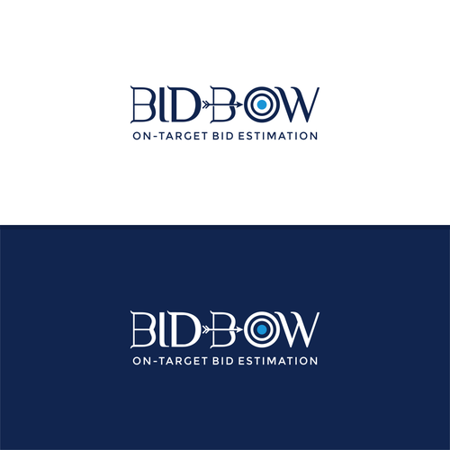 Logo for a construction bidding software product, design concept of "bow, arrow and target" Design by CHICO_08