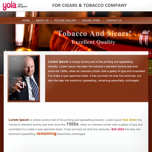 1-3 Page Website Template Design von nic_alones