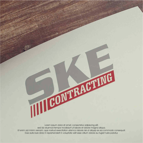 SKE Contracting Logo Design Design by maruto_kelopo™