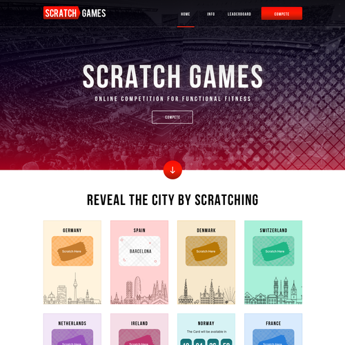 Functional Fitness Online Competition Website | Scratch Games Design by Obizzy