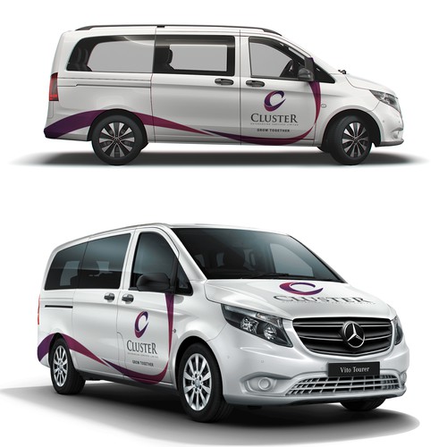 Minimal Car Wrap Design for Mercedes vito(Urgent) Design by Priyo