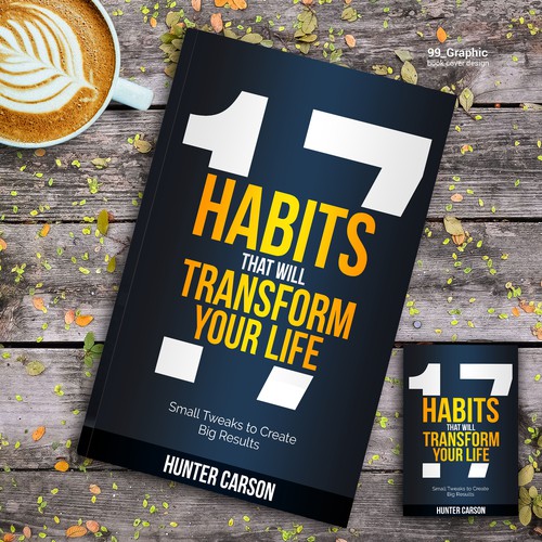 E-Book / PDF Guide Cover Design: 17 Habits That Will Transform Your Life Réalisé par 99_Graphic