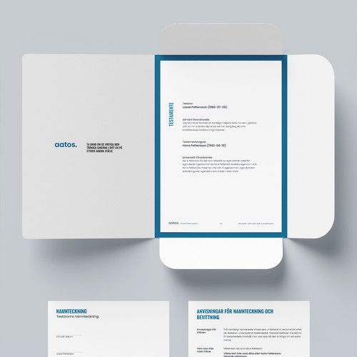 Stationaries for legal docs! (A4 Envelope, Folder, A4 Document) Diseño de binggo™