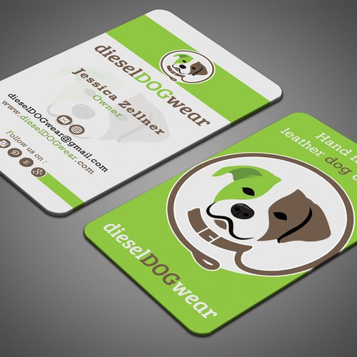 Design a stunning business card for a dog loving company Design by Nuhan Enterprise IT