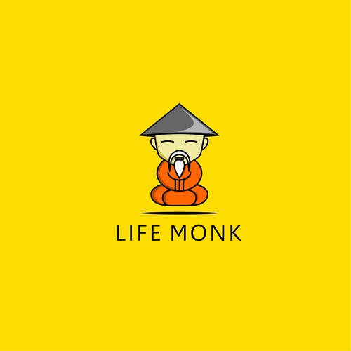 Design a playfully badass wise old man logo for LifeMonk Design by Yatta!